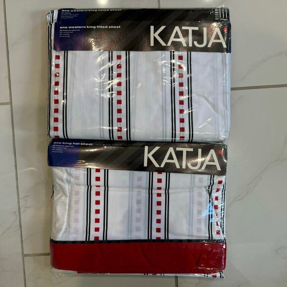 Revman Sheet Set Katja California King Vintage 1989‎ 200 TC Percale NEW - Picture 5 of 9